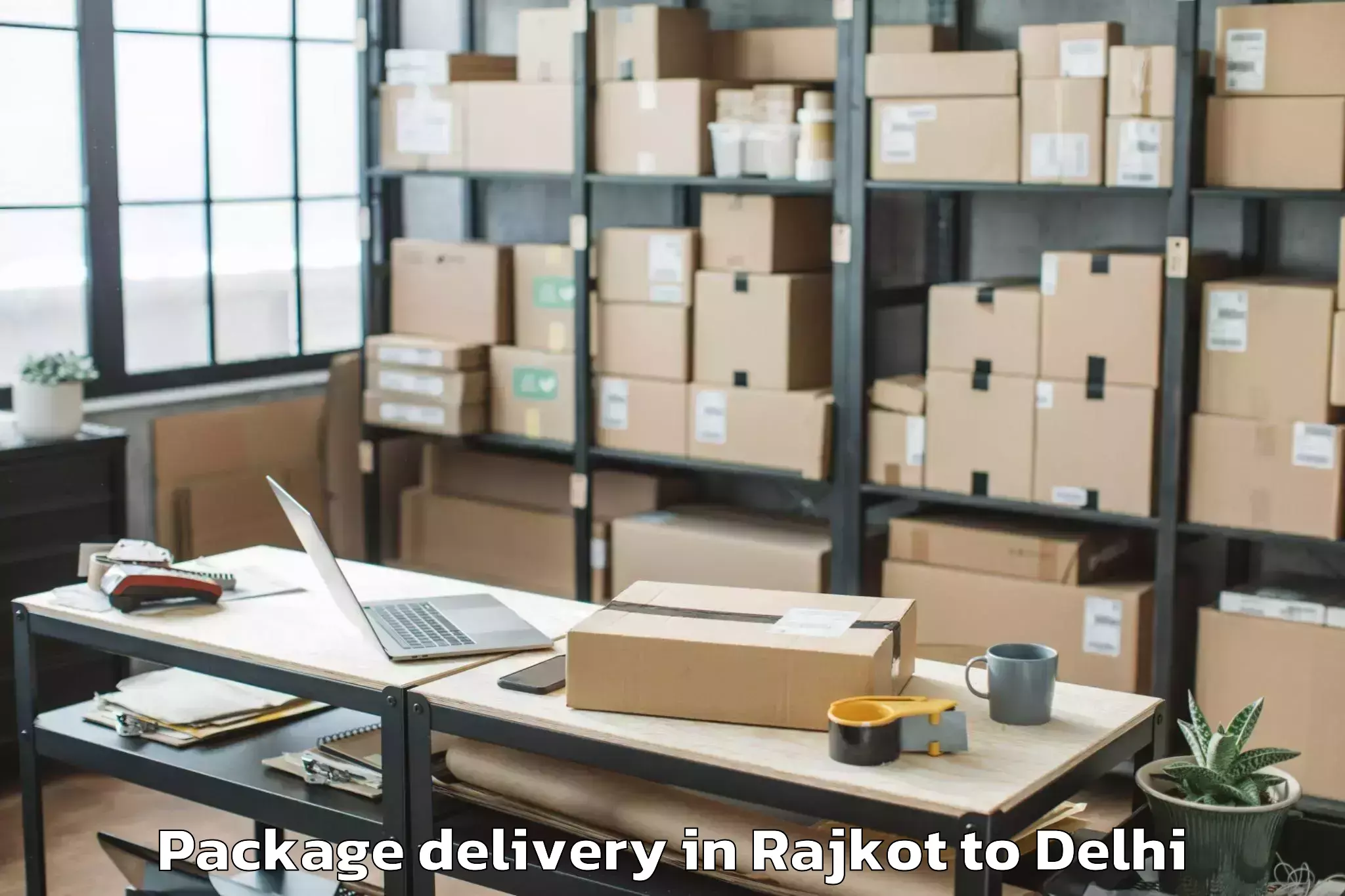 Get Rajkot to D Mall Pitampura Package Delivery